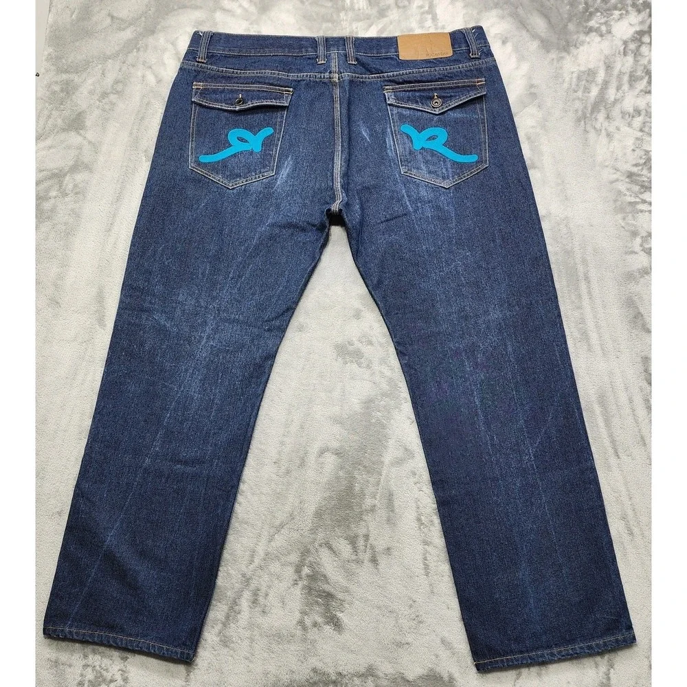 Vintage Rocawear Jeans Mens 46X32* Blue Classic Fit Baggy‎ Skater Grunge Y2K